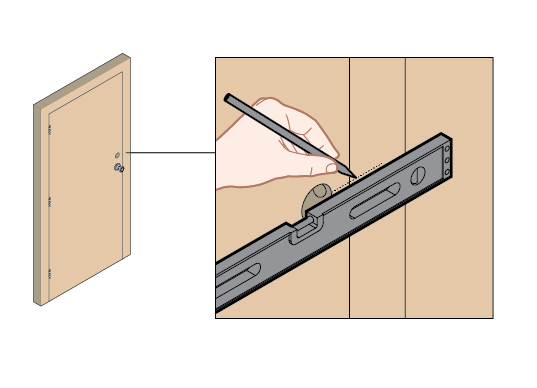 remove latch chisel out rectangular area