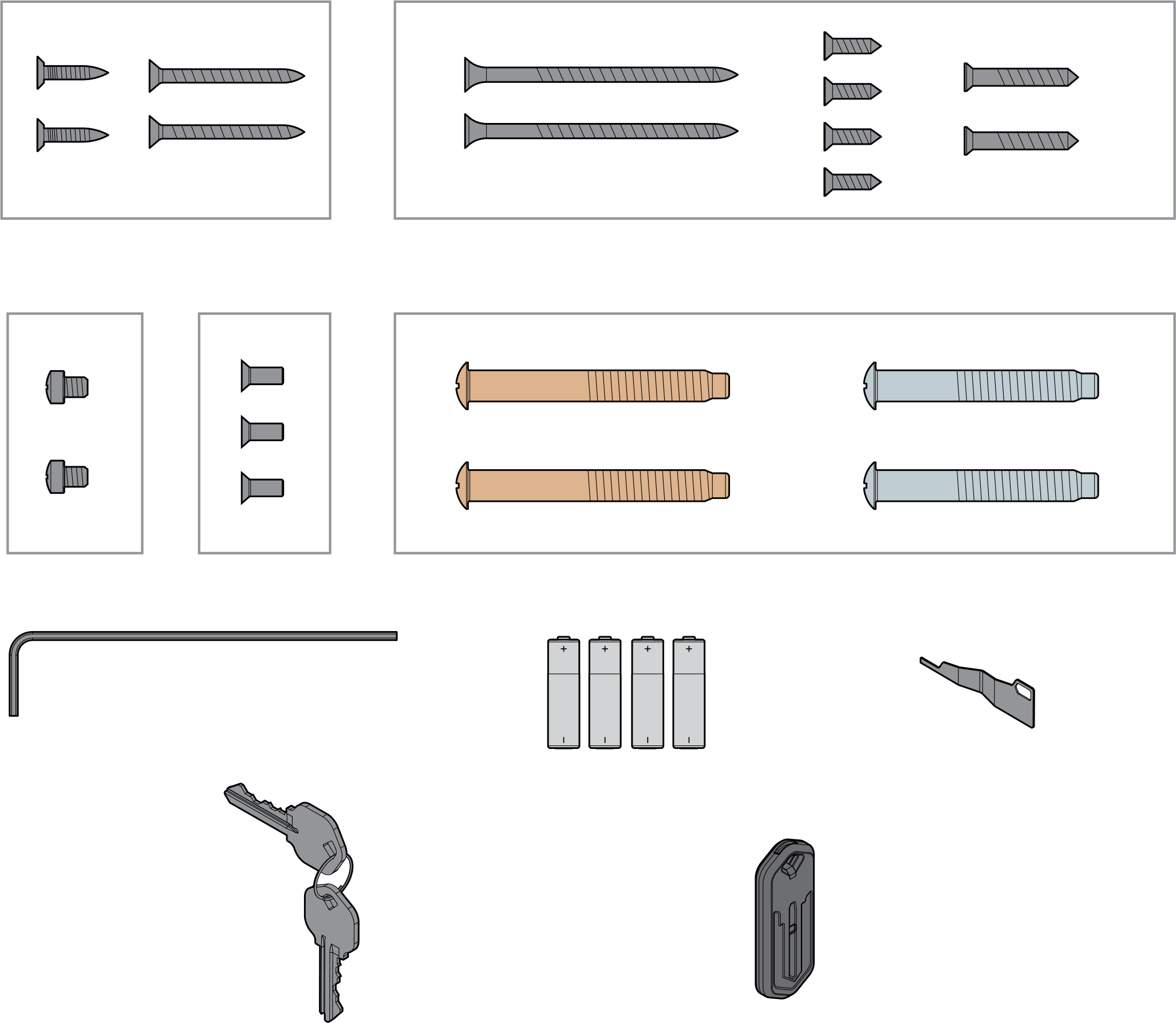 Fasteners and accessories