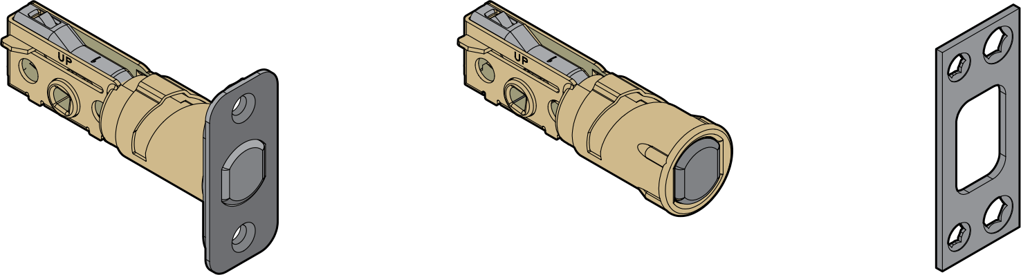 Latches and strike
