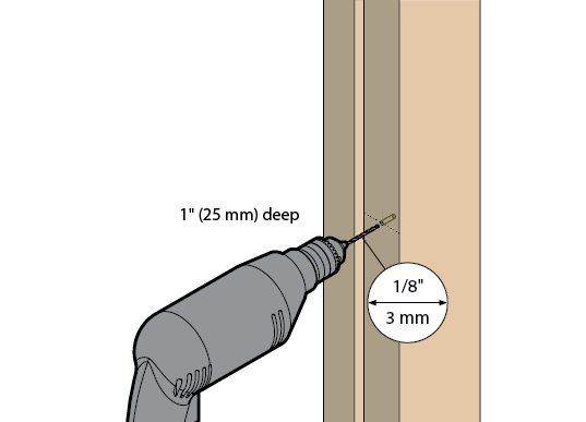 remove latch chisel out rectangular area