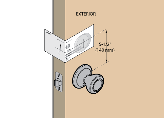 place template on exterior